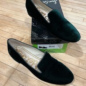 Sam Edelman Green Velvet Jordy Loafers - 9